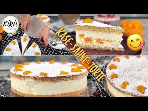 Klassiker, den jeder liebt: die Käsesahnetorte - ganz ohne Gelatine, cremig und zart mit Mandarinen