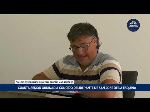 4ta Sesión del Concejo Deliberante de la Municipalidad de San José de la Esquina