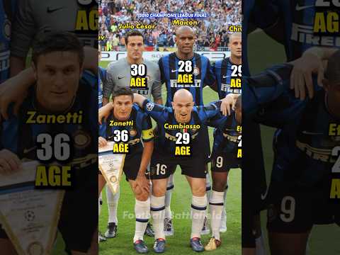 Inter Milan squad vs Bayern Munich Final Champions League 2010🔥How Old was It ?🤔#nerazzurri #ucl