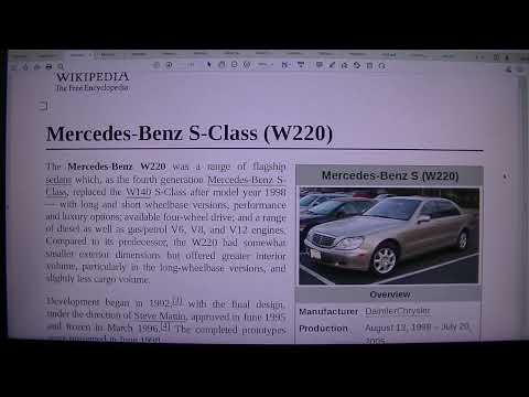 MongoTV_8847 - LOOKING AT GAMER PC HARDWARE - Part 1138 - Mercedes-Benz S-Class - W220