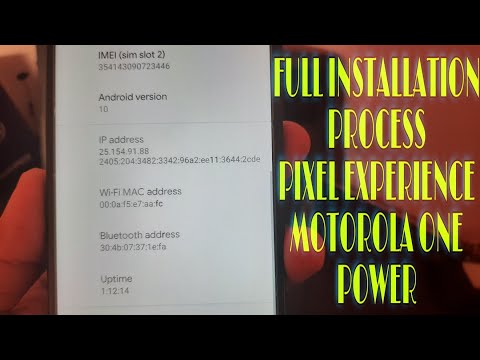MOTOROLA ONE POWER PIXEL EXPERIENCE ANDROID 10 WITH VOLTE INSTALLATION PROCESS
