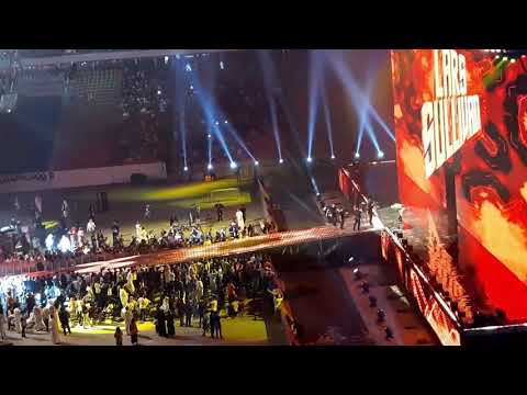 Lucha House Party (Gran Metalik, Lince Dorado and Kalisto) vs Lars Sullivan, super showdown 2019