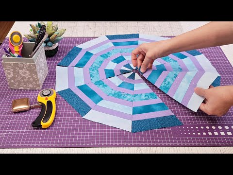 Say goodbye to different rulers in 2025, sewing round table topper just with main ruler 🥰🥰