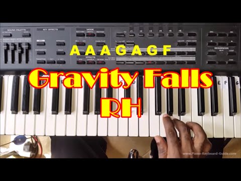 How To Play Gravity Falls Theme - Easy Piano Tutorial For Beginners  - Right Hand