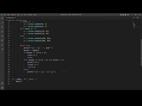Little Professor -Problem Set 4 (CS50's Introduction to Programming with Python)