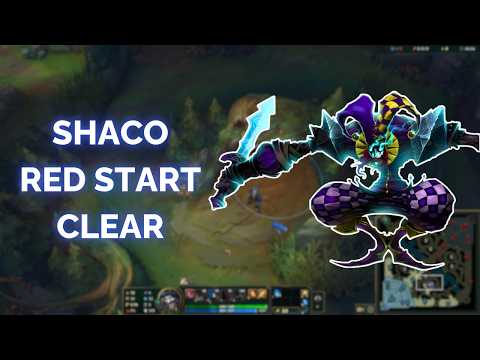 Shaco Red Start Jungle Clear (Season 16 Shaco Jungle)