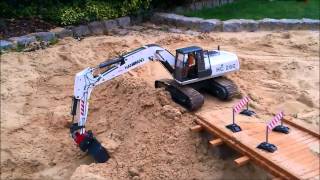 Bridge Construction Site Part 2 RC Construction Machines (Excavator / Dump Truck etc)