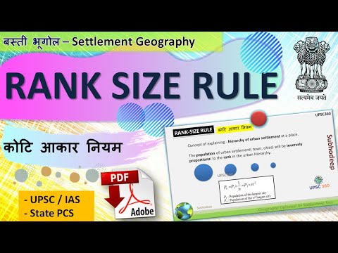image-What is the “rank-size rule” related to? 