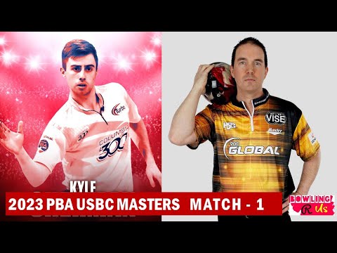 2023 PBA USBC Masters Match 1 | Kyle Sherman vs Sean Rash