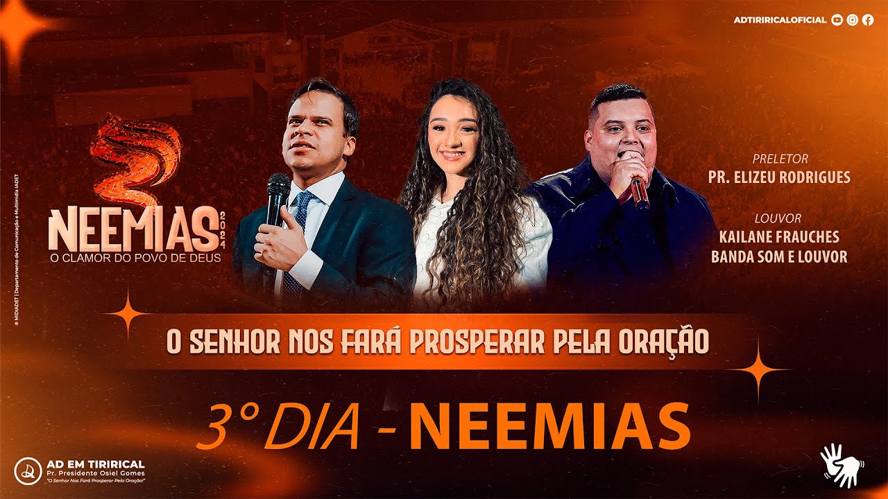 🔥NEEMIAS 2024🔥| 3° DIA DE CRUZADA | Domingo 20/10/2024