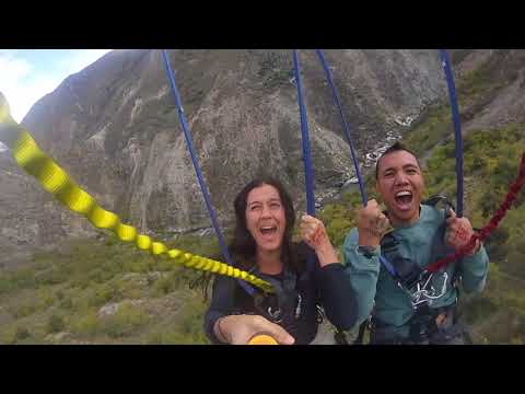 Screaming Like a Girl on the World's Largest Swing, NZ