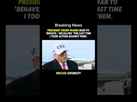 Reporter: Iran warns it’ll retaliate if the US strikes. Trump: They said that last time I blew them.