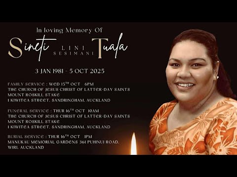 In Loving Memory of Sineti LINI SESIMANI TUALA