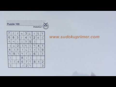 Sudoku Primer 157 - Sudoku techniques to solve a diabolical puzzle