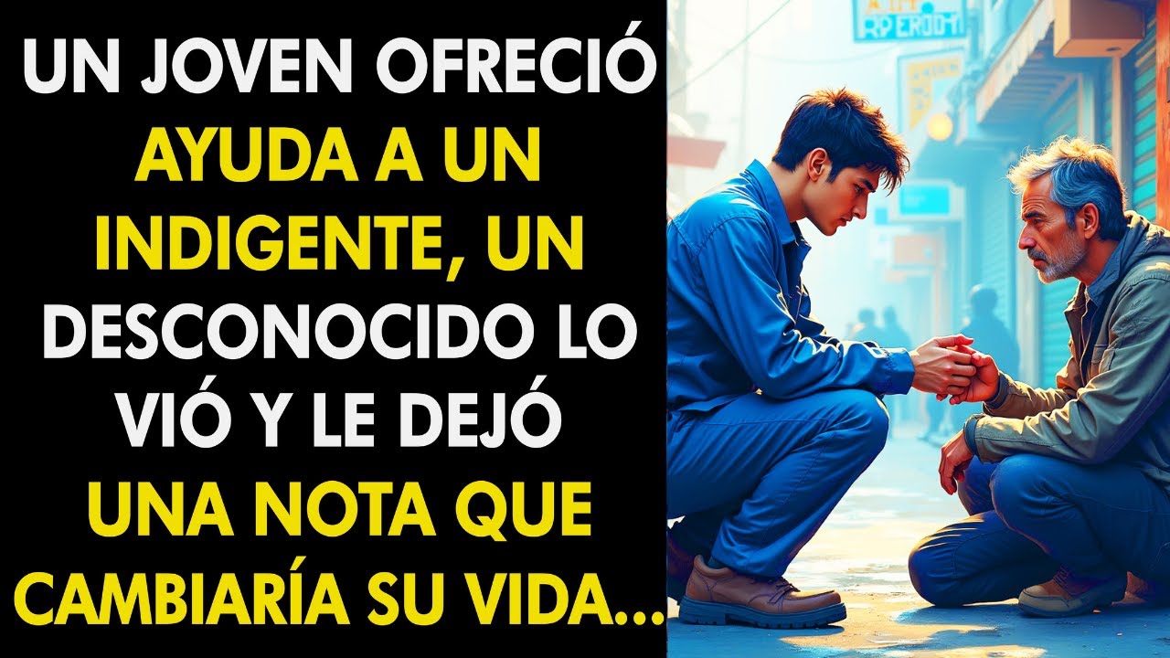 Un Joven Mecánico Regaló Comida a un Pobre VAGABUNDO y lo que Pasó después es Asombroso… Historias