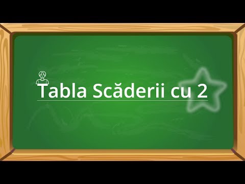 Tabla scăderii cu 2|scăderea cu 2 [video]