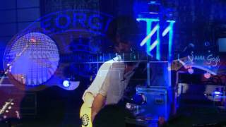 Leftover Salmon FAYETTEVILLE LINE Mark Vann slideshow Fayetteville Arkansas banjo train 4-13-12