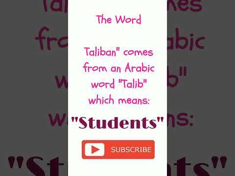 What is the meaning of Taliban in English? | What does Taliban Mean? | JHTV