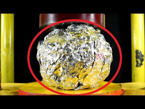 Aluminum Foil vs Hydraulic Press