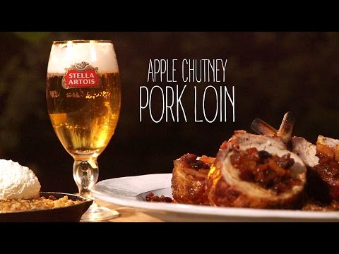 Apple Chutney Pork Loin with Skillet Apple Crumble