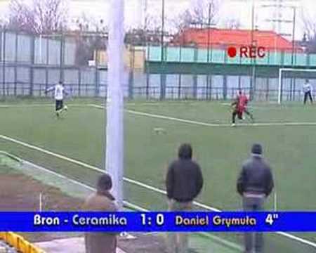 Broń Radom - Ceramika Opoczno, gol Grymuły