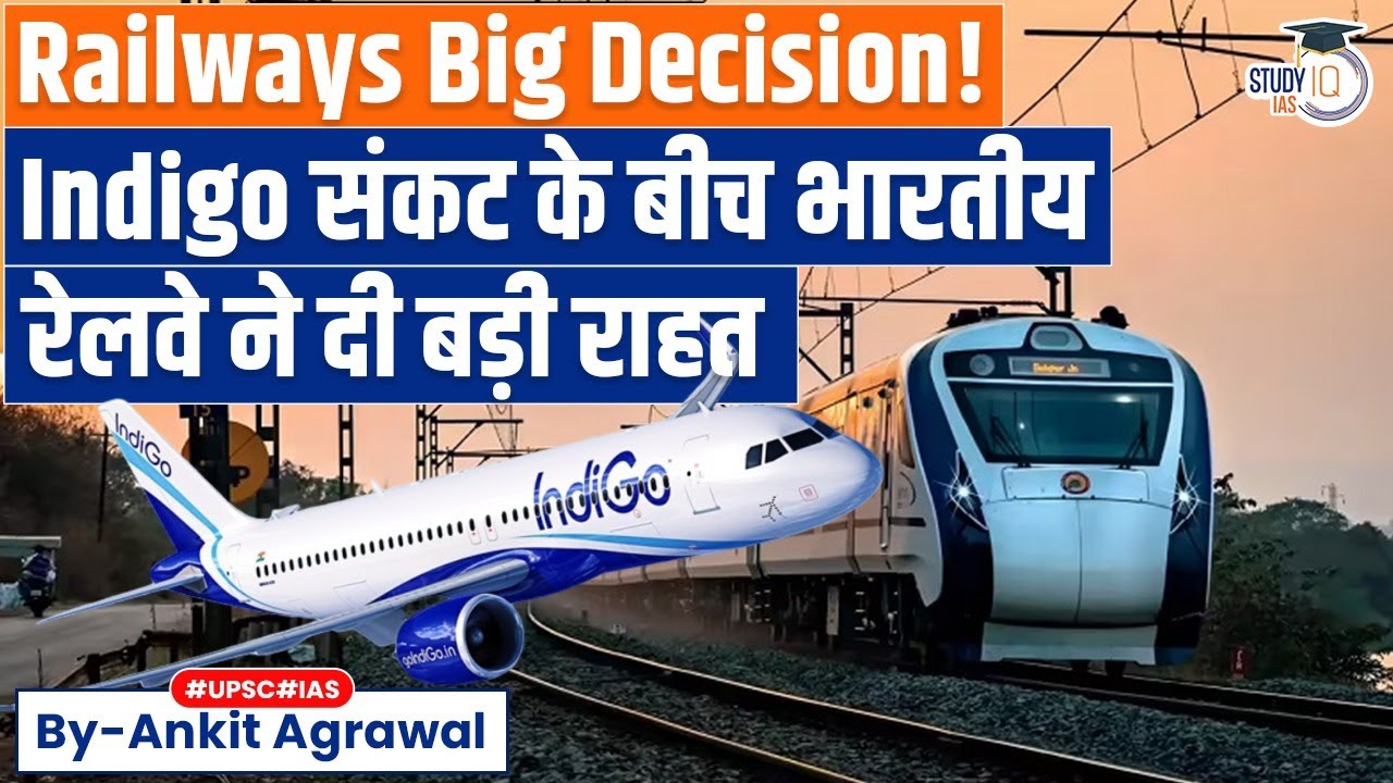IndiGo dumps, Railways rescues; can this be a train turnaround? Ankit Agrawal Study IQ