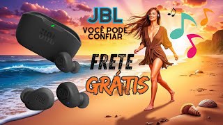 FONE DE OUVIDO JBL Resistente à Água, Bateria de Longa Duração e Som Potente  #JBL  #FoneDeOuvido