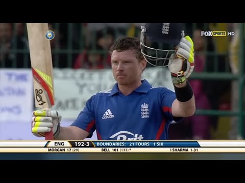 Ian Bell 113 runs vs India 5th ODI 2013 at Dharamsala