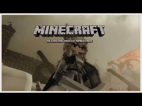 Minecraft music but it's snowing like its the end of the world