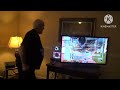 ANGRY GRANDPA SMASHES HDTV
