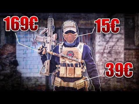 AIRSOFT ANFÄNGER LOADOUT AUSRÜSTUNG 2018 - M4 Pistole Weste Plate Carrier | Fritz Meinecke