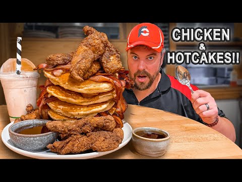 Nobody Had Beaten CREAM's Fried Chicken and Hotcakes Breakfast Challenge Near Adelaide Since 2018!!