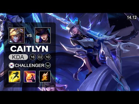 Deft Caitlyn vs Ezreal ADC - KR Challenger - Patch 14.12 Season 14