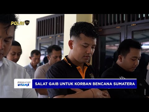 POLRES MALANG GELAR SALAT GAIB UNTUK KORBAN BANJIR SUMATERA
