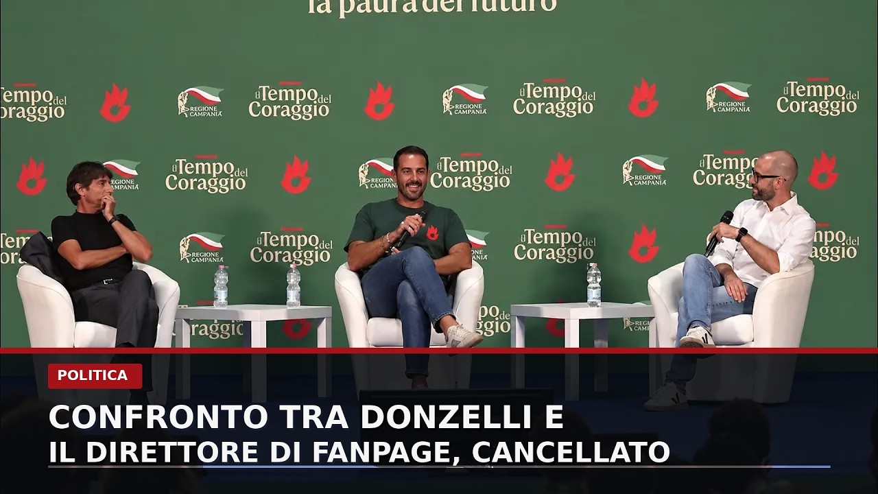 CONFRONTO TRA DONZELLI E IL DIRETTORE DI FAN PAGE CANCELLATO, MODERA ANDREA PIEPOLI