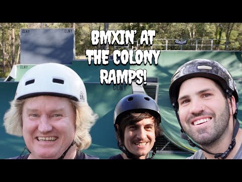BMXIN' AT THE COLONY RAMPS!