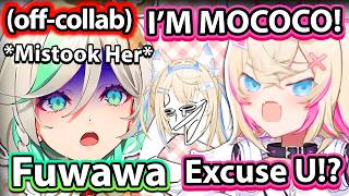 Cecilia accidentally mistook Mococo as Fuwawa IRL during their off collab 【Hololive】