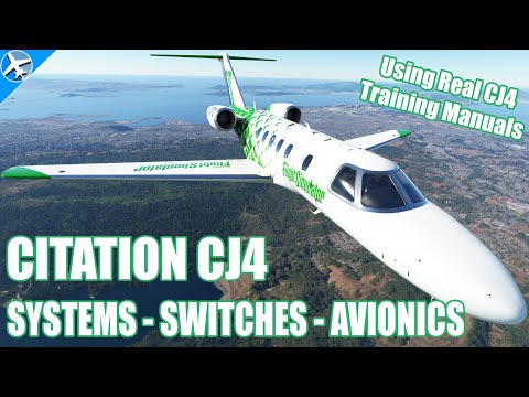 CJ4 Systems, Switches, and Avionics Walkthrough for Microsoft Flight Simulator