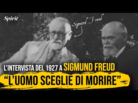 Sigmund Freud's Last Interview in 1927: "Man CHOOSES to Die" (Now in Italian)