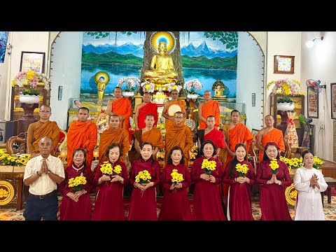 Thắm Tình Đạo Vị Trong Lễ Cúng Dường An Cư Của Đoàn Phật Giáo Tỉnh Champasak (Lào) Tại Chùa Tam Bảo