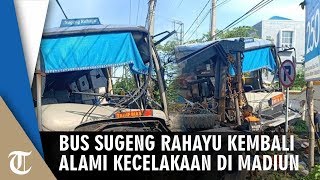 Bus Sugeng Rahayu Kembali Alami Kecelakaan, Kali Ini Menabrak Pohon di Depan Kuburan