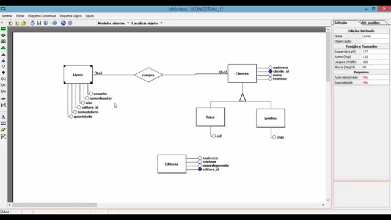 BRMODELO - Construindo um modelo de Banco de dados lógico utilizando BRModelo