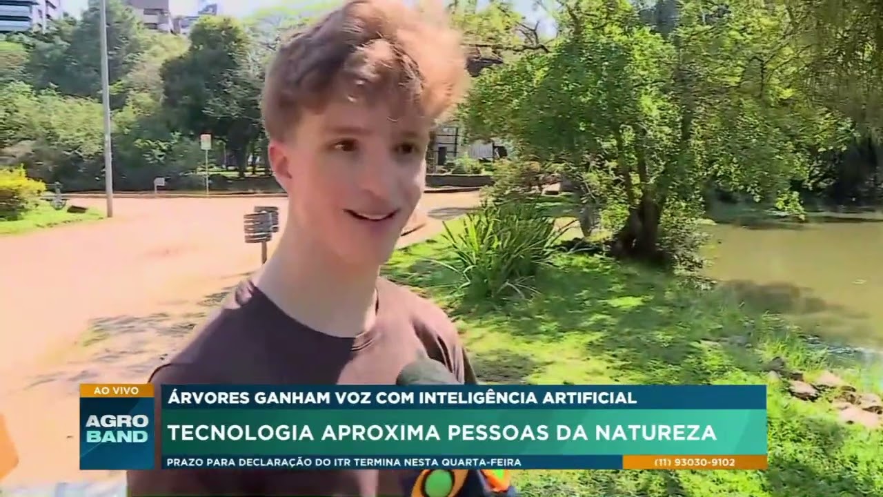 Inteligência artificial dá voz a árvores e aproxima população da natureza