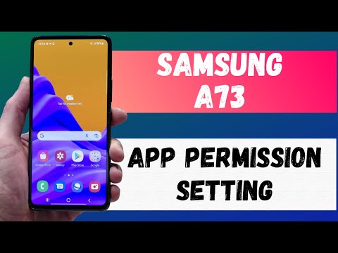 Samsung Galaxy A73 App Permission Setting | How To change App Permissions In Samsung a73 (SM-A736B)