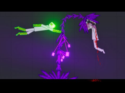 Superhuman with Full Immortality Attack Purple Monsters in People Playground (9)