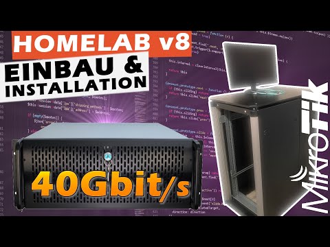Homelab v8 - Einbau, Installation + 40Gbit Ging erst nicht...