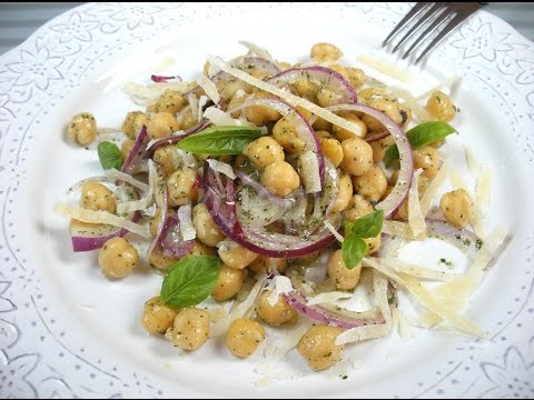 Ensalada de garbanzos al pesto
