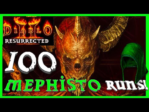 GREEN HAT??!! 100 Mephisto Runs - Diablo 2 Resurrected