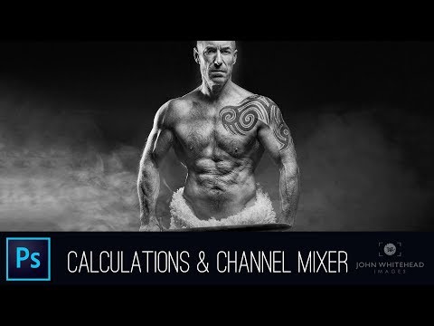 Dynamic Black & White using Channel Mixer and Calculations
