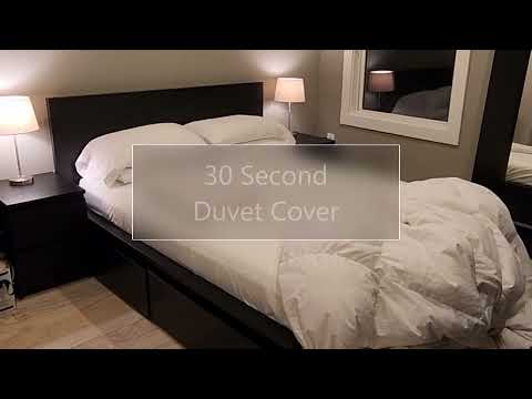 How to Put on a Duvet Cover - The European Method in 30 seconds